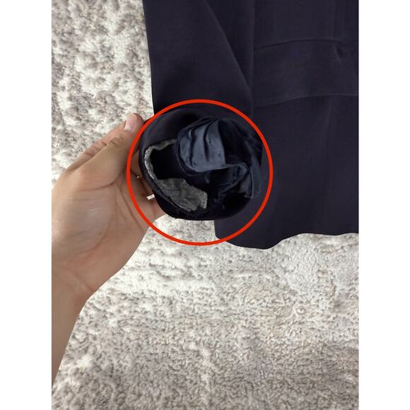 Country Road Size 6 Career Notched Blazer Jacket Navy Long Sleeve Lined Button - Picture 2 of 9